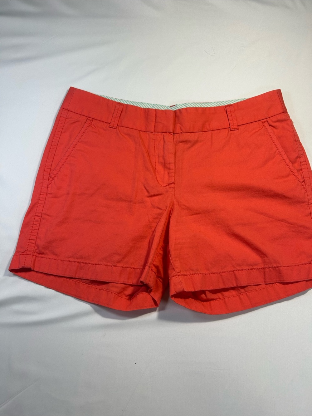 J. Crew Bright Coral Chino Bermuda Shorts